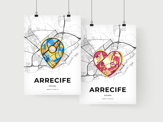 Arrecife Spain art print for couples