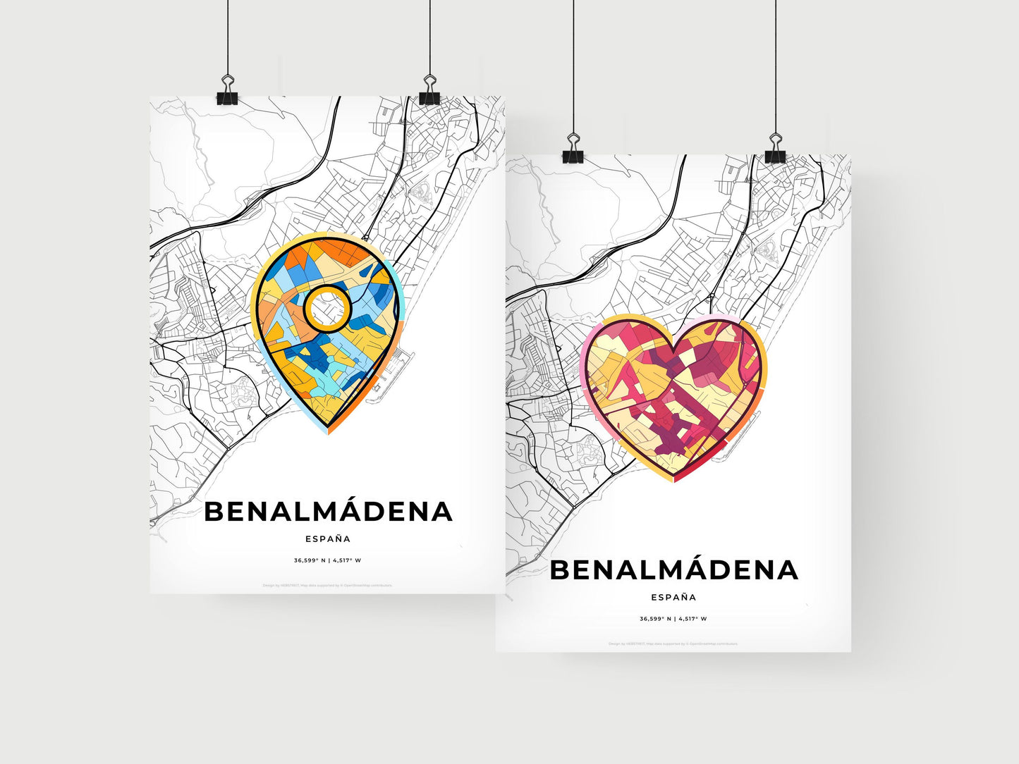 Benalmádena Spain art print for couples