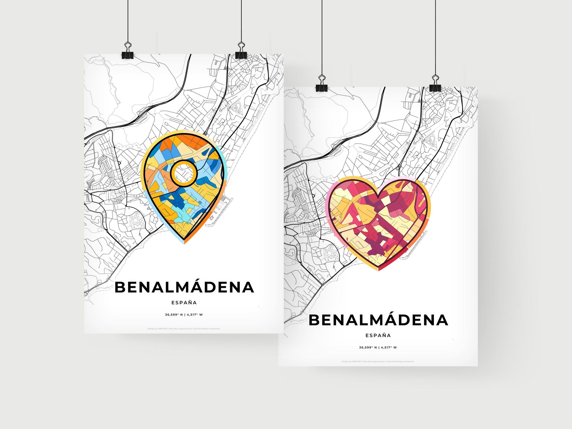 Benalmádena Spain art print for couples