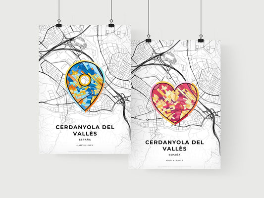 Cerdanyola Del Vallès Spain art print for couples