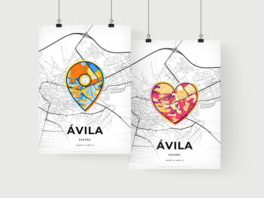 Ávila Spain art print for couples