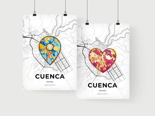 Cuenca Spain art print for couples