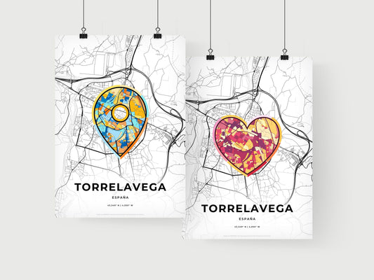 Torrelavega Spain art print for couples
