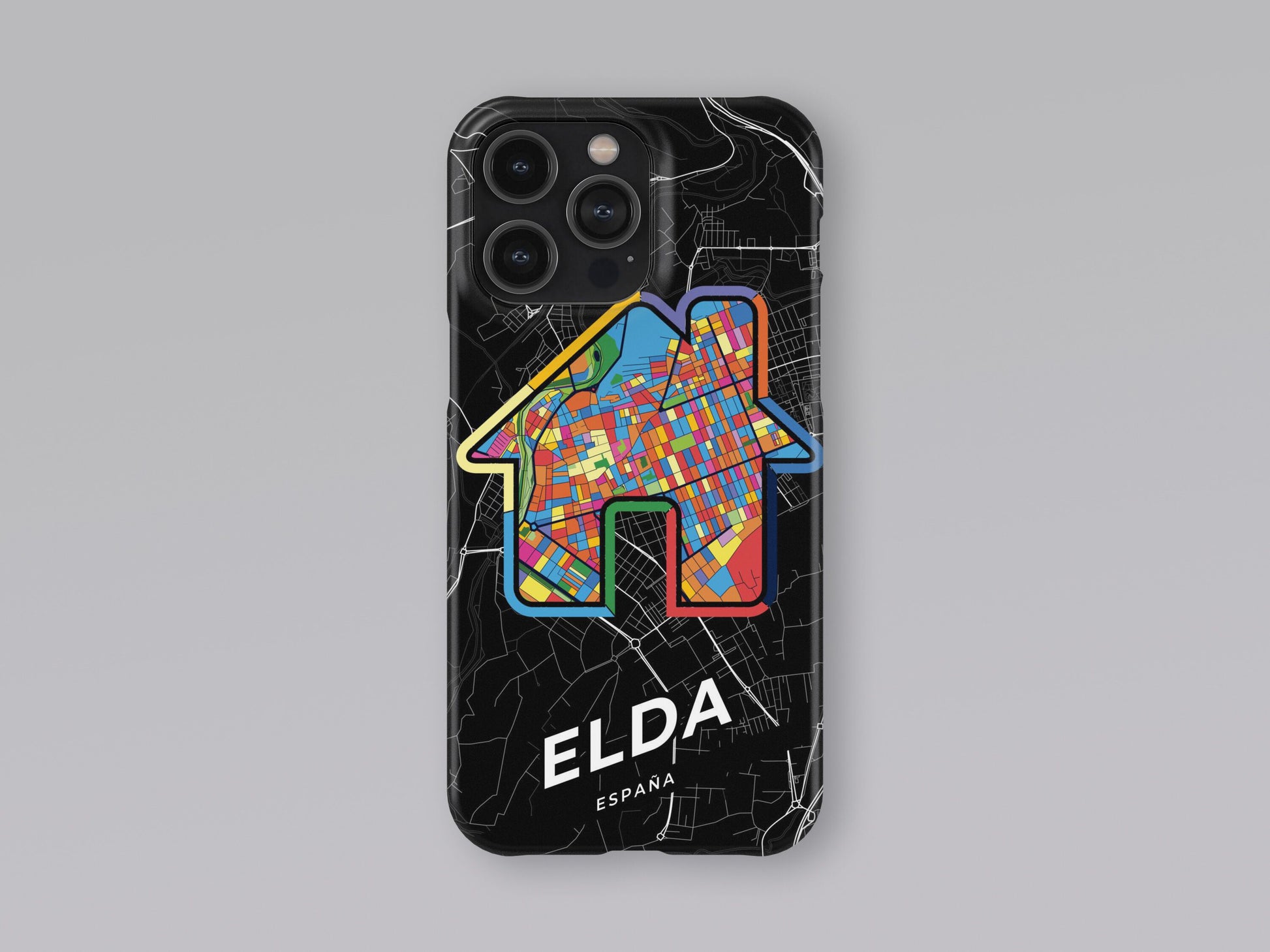 Elda Spain slim phone case with colorful icon. Birthday, wedding or housewarming gift. Couple match cases. 3
