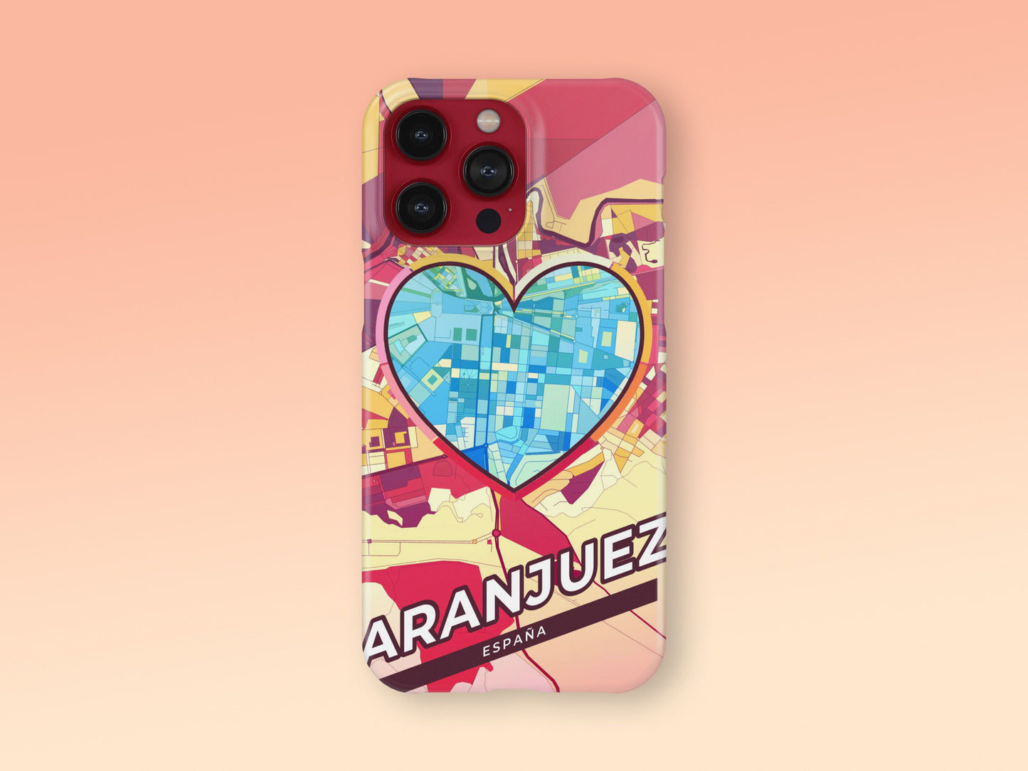 Aranjuez Spain slim phone case with colorful icon. Birthday, wedding or housewarming gift. Couple match cases. 2