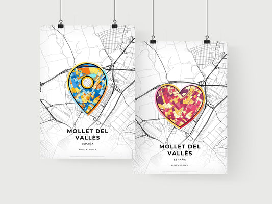 Mollet Del Vallès Spain art print for couples