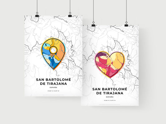 San Bartolomé De Tirajana Spain art print for couples