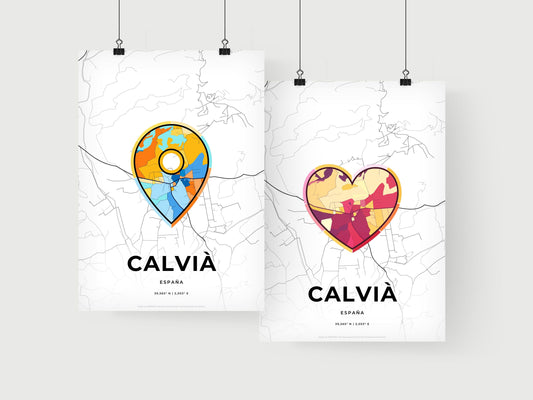 Calvià Spain art print for couples