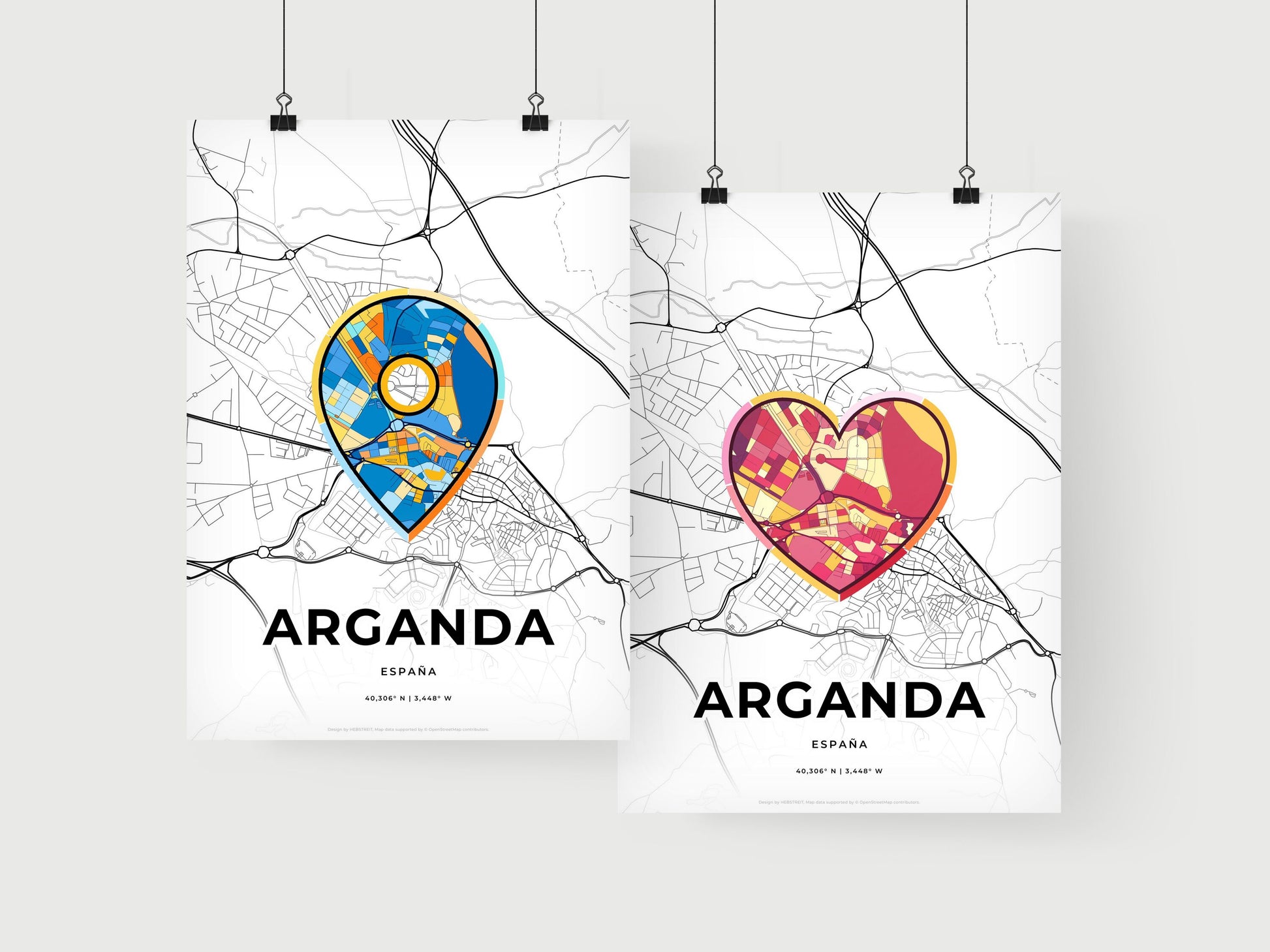 Arganda Spain art print for couples