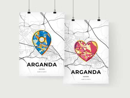 Arganda Spain art print for couples