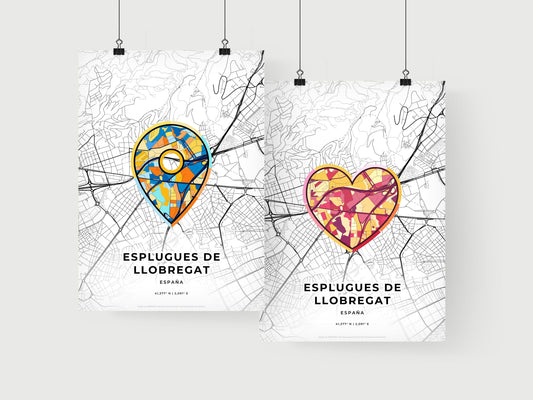 Esplugues De Llobregat Spain art print for couples