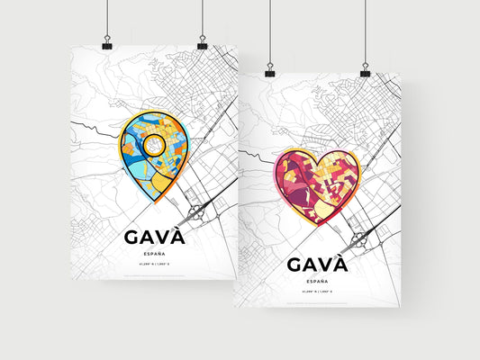 Gavà Spain art print for couples