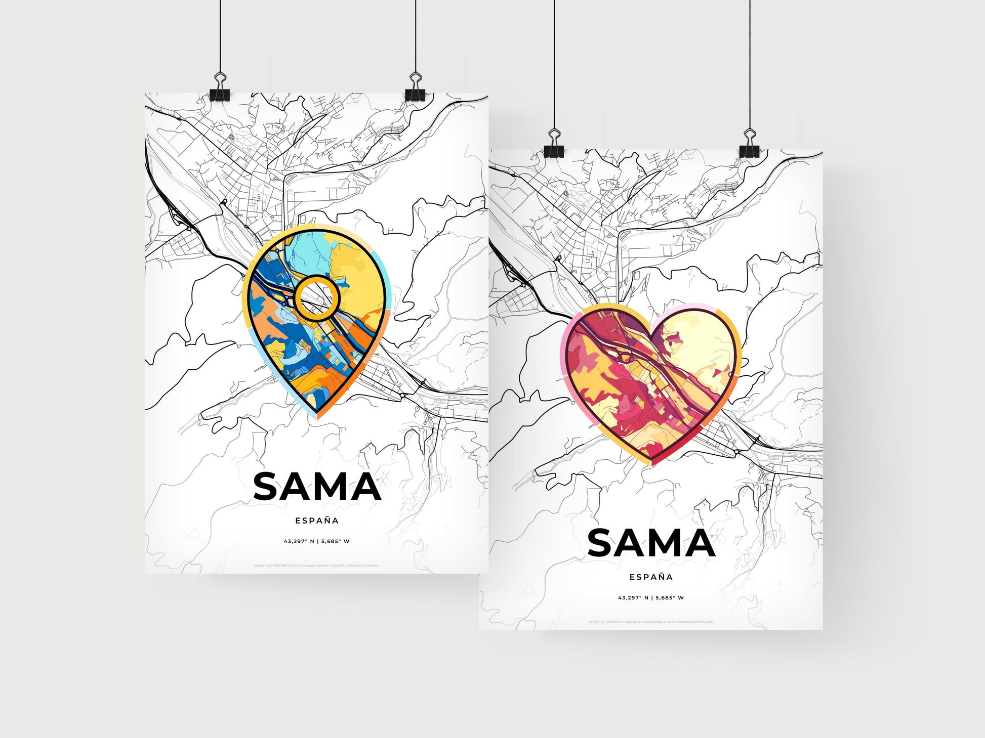Sama Spain art print for couples