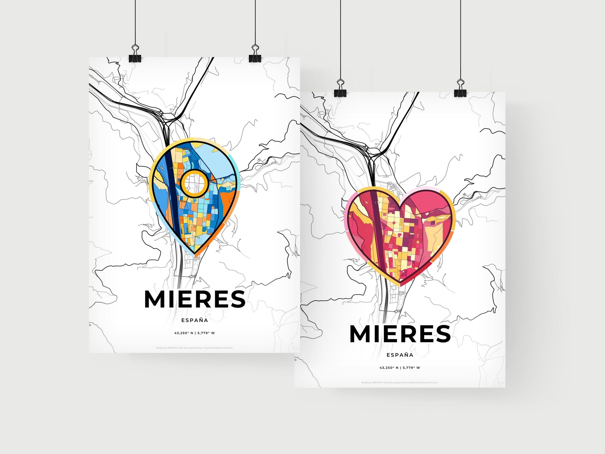 Mieres Spain art print for couples