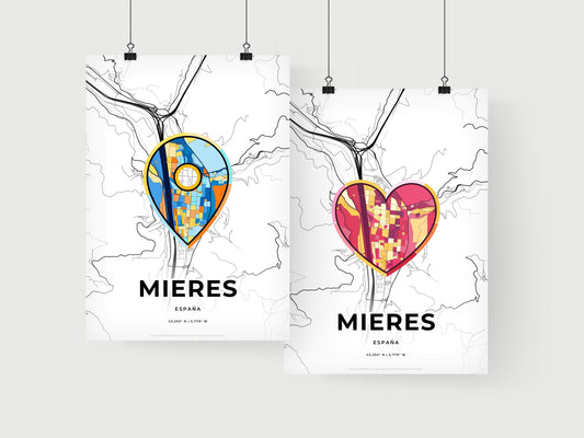 Mieres Spain art print for couples