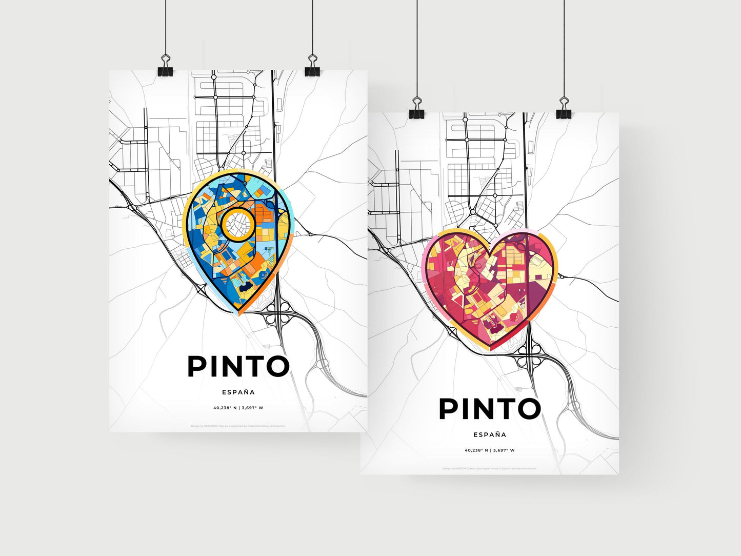 Pinto Spain art print for couples