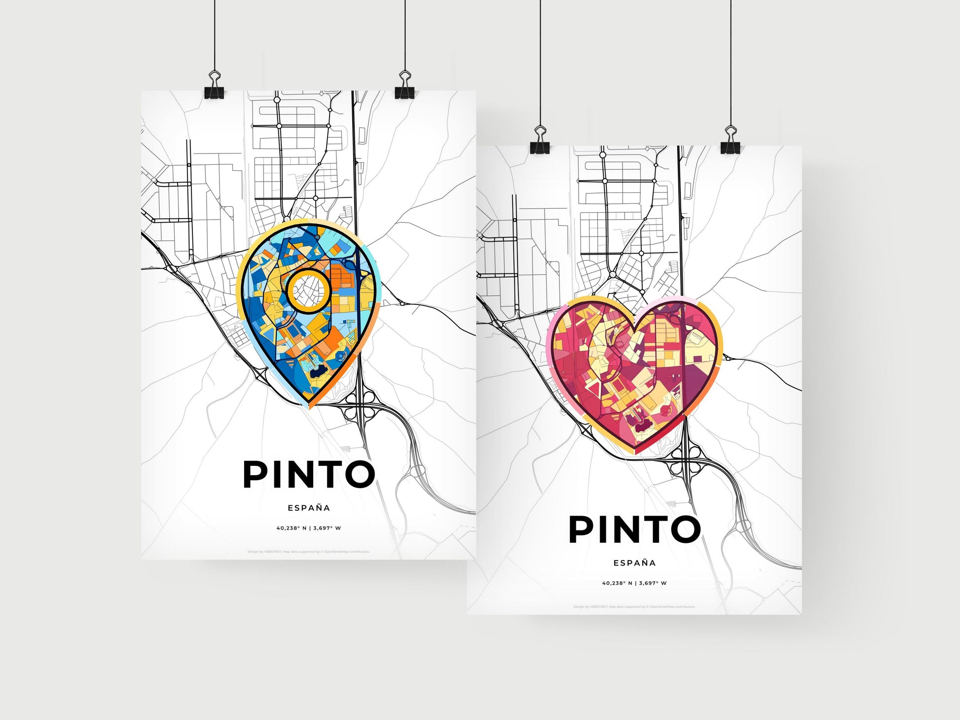 Pinto Spain art print for couples