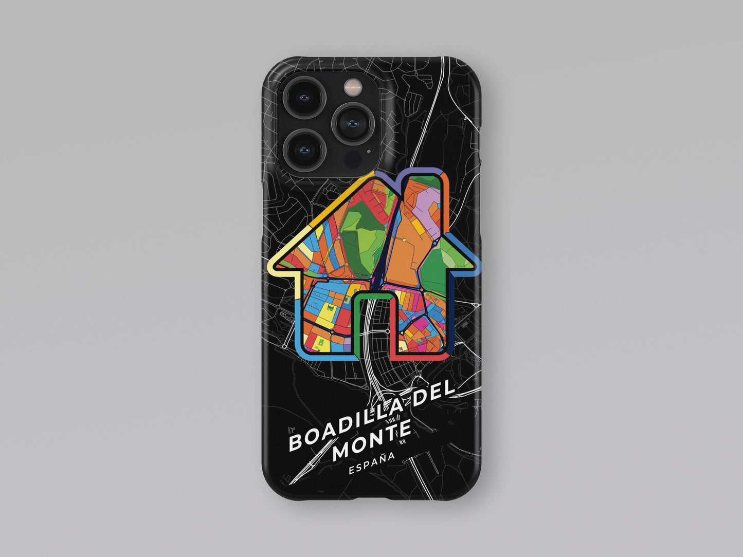 Boadilla Del Monte Spain slim phone case with colorful icon. Birthday, wedding or housewarming gift. Couple match cases. 3