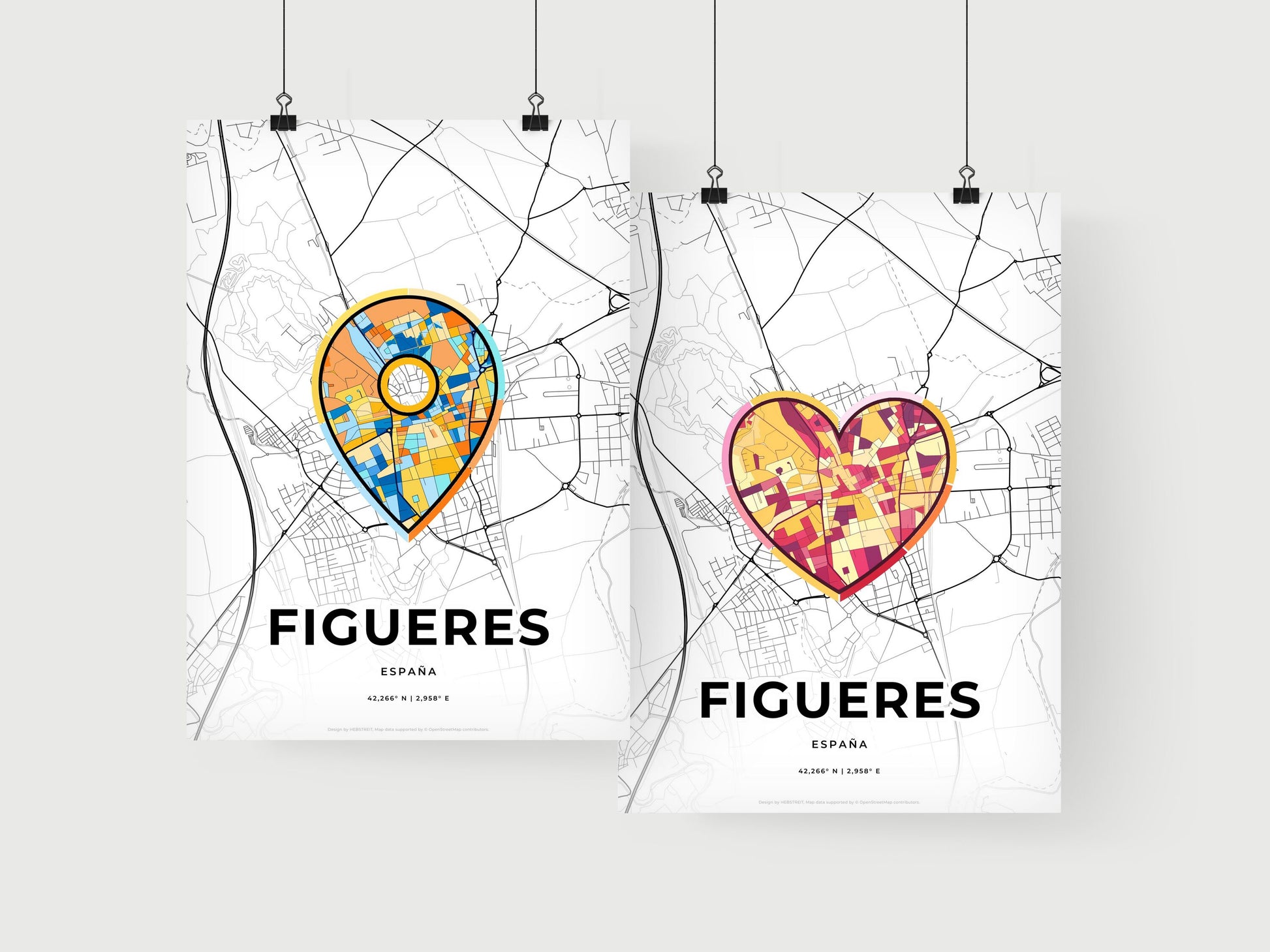Figueres Spain art print for couples