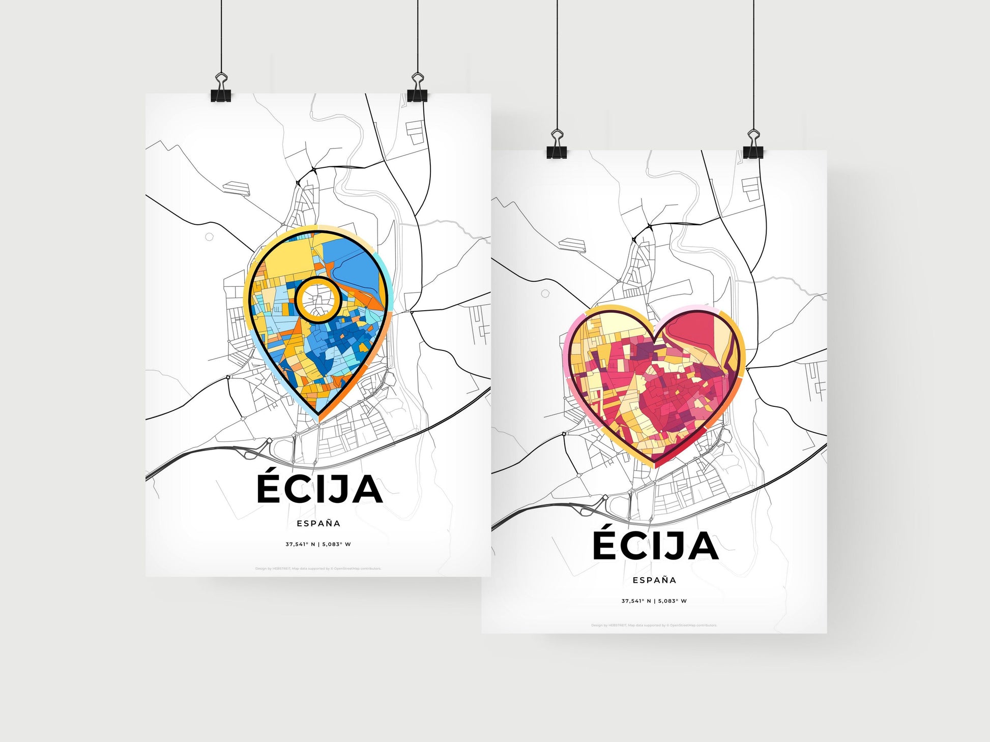 Écija Spain art print for couples