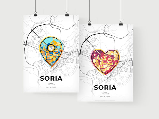 Soria Spain art print for couples