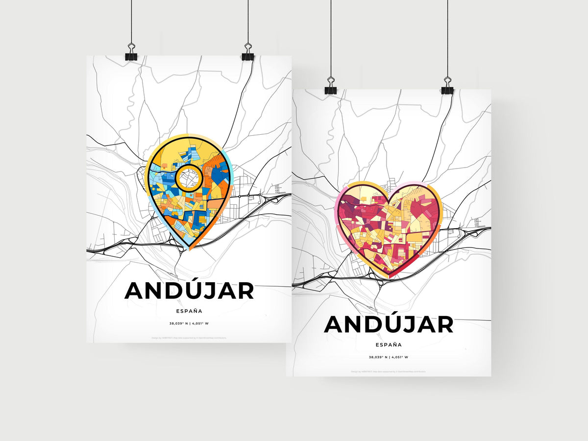 Andújar Spain art print for couples