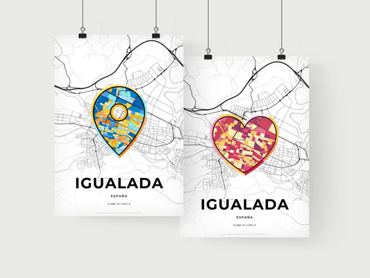 Igualada Spain art print for couples