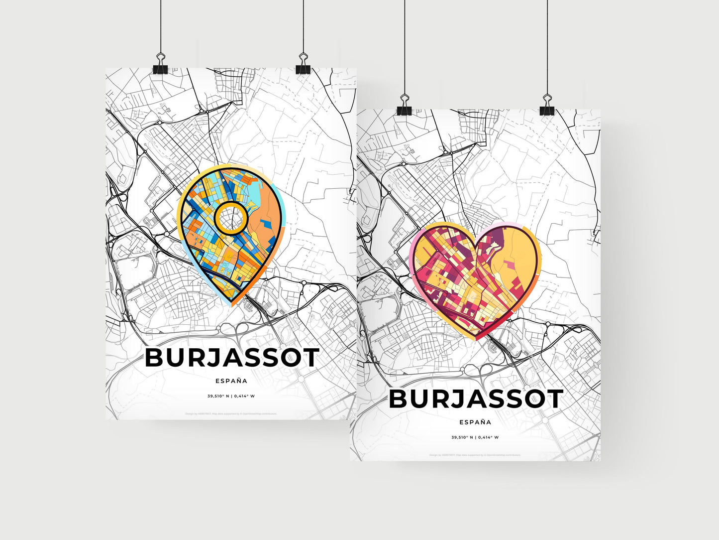 Burjassot Spain art print for couples