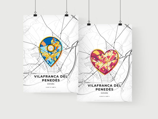 Vilafranca Del Penedès Spain art print for couples
