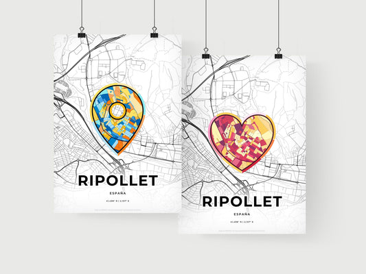 Ripollet Spain art print for couples