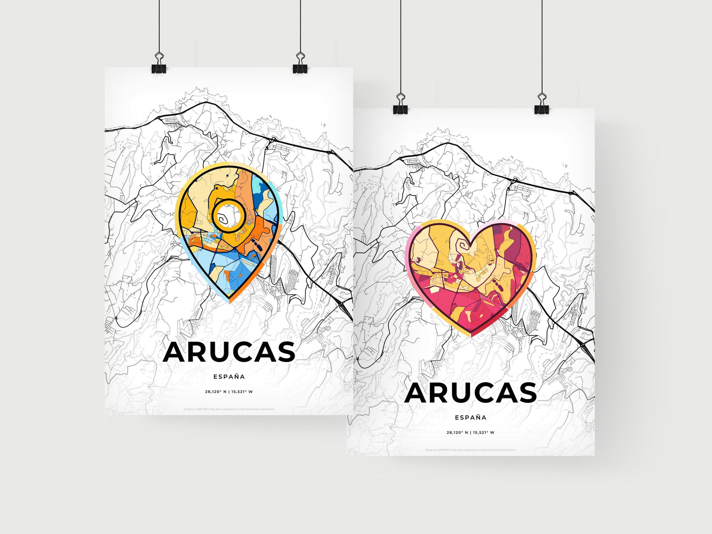 Arucas Spain art print for couples