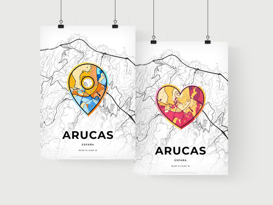 Arucas Spain art print for couples