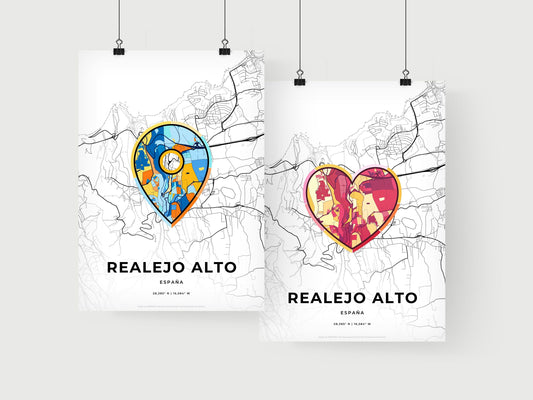 Realejo Alto Spain art print for couples