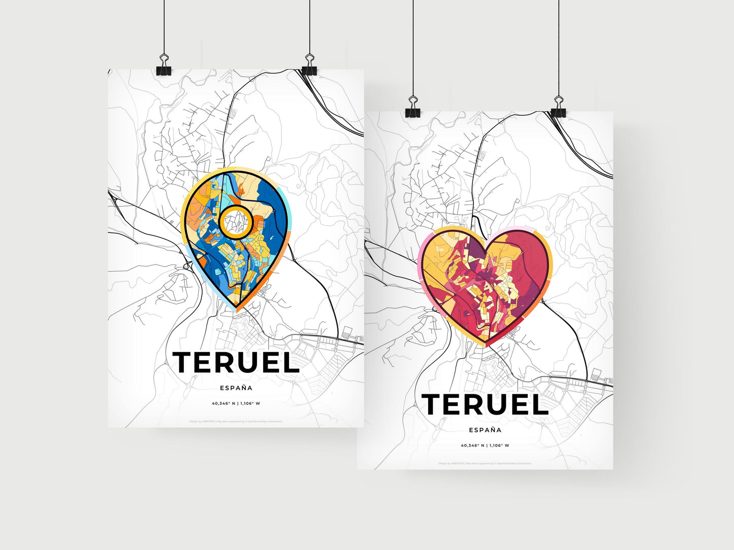 Teruel Spain art print for couples