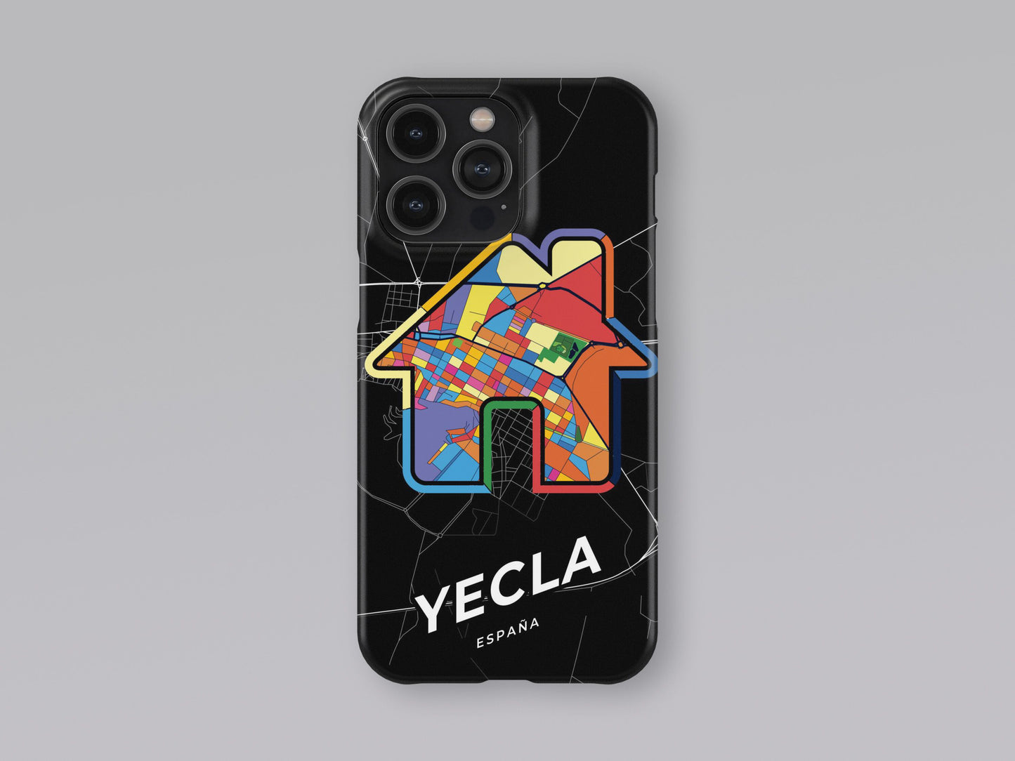 Yecla Spain slim phone case with colorful icon 3