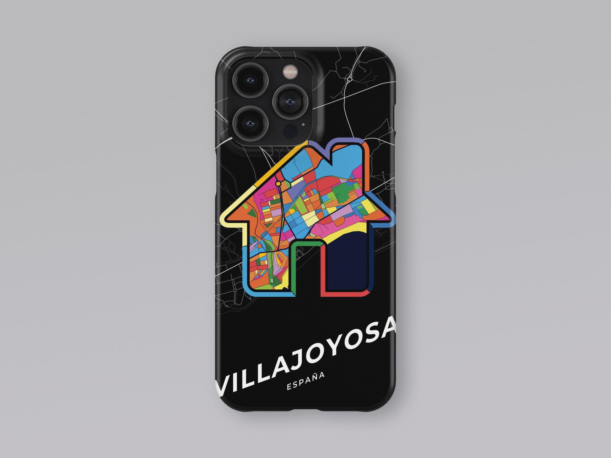 Villajoyosa Spain slim phone case with colorful icon 3