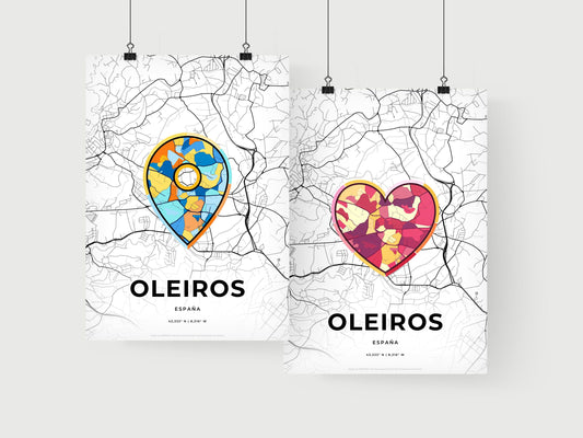 Oleiros Spain art print for couples
