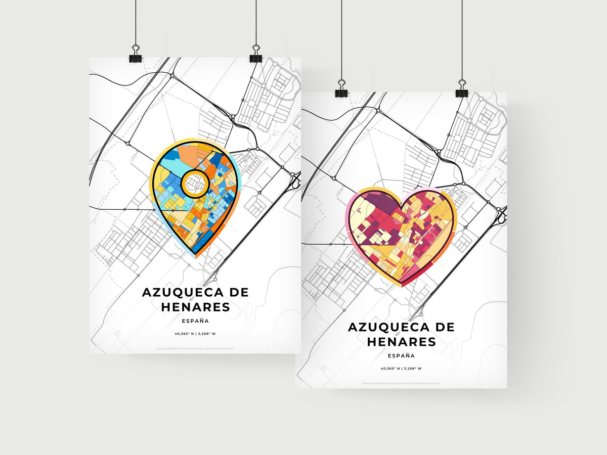 Azuqueca De Henares Spain art print for couples