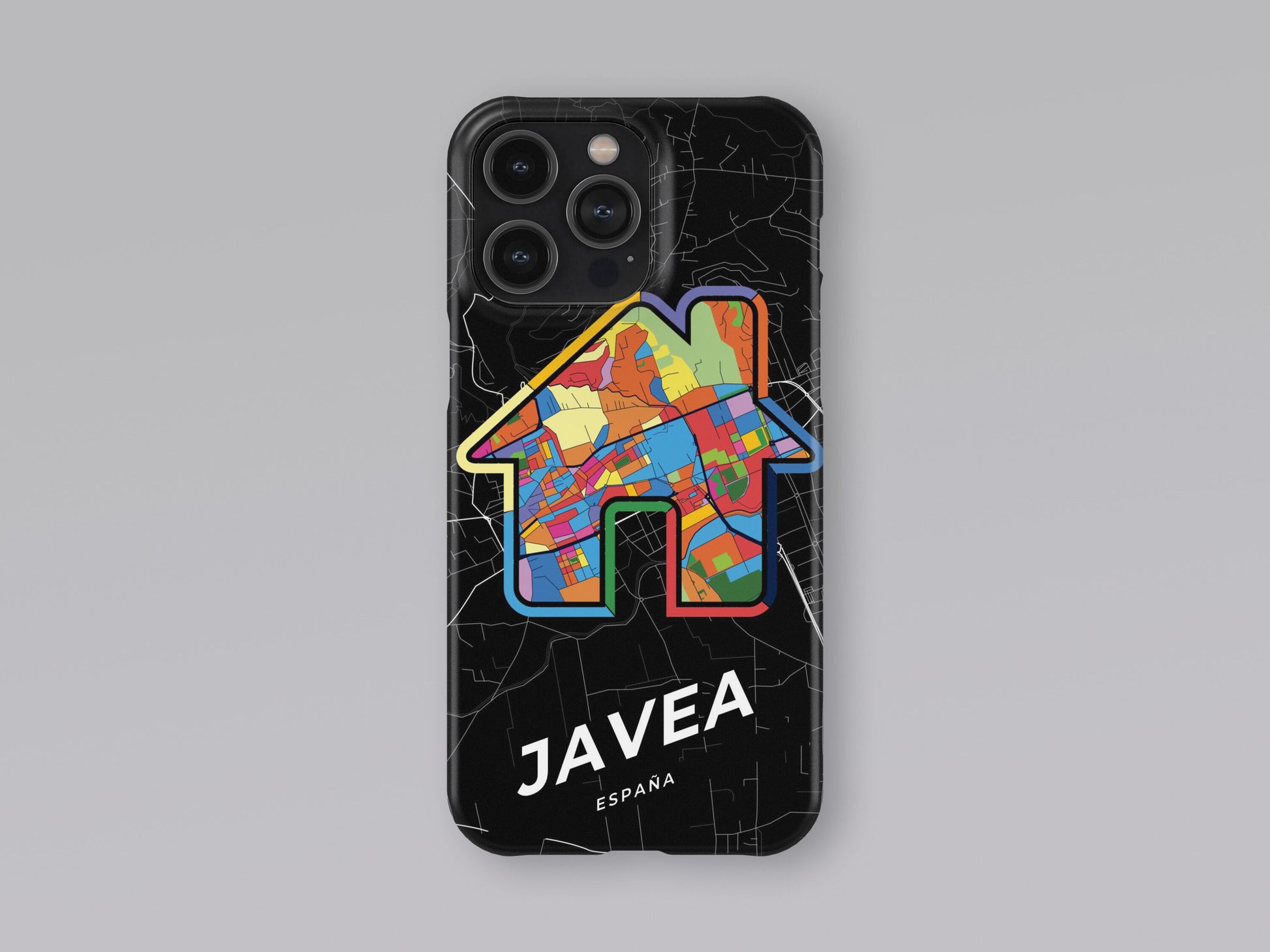 Javea Spain slim phone case with colorful icon. Birthday, wedding or housewarming gift. Couple match cases. 3