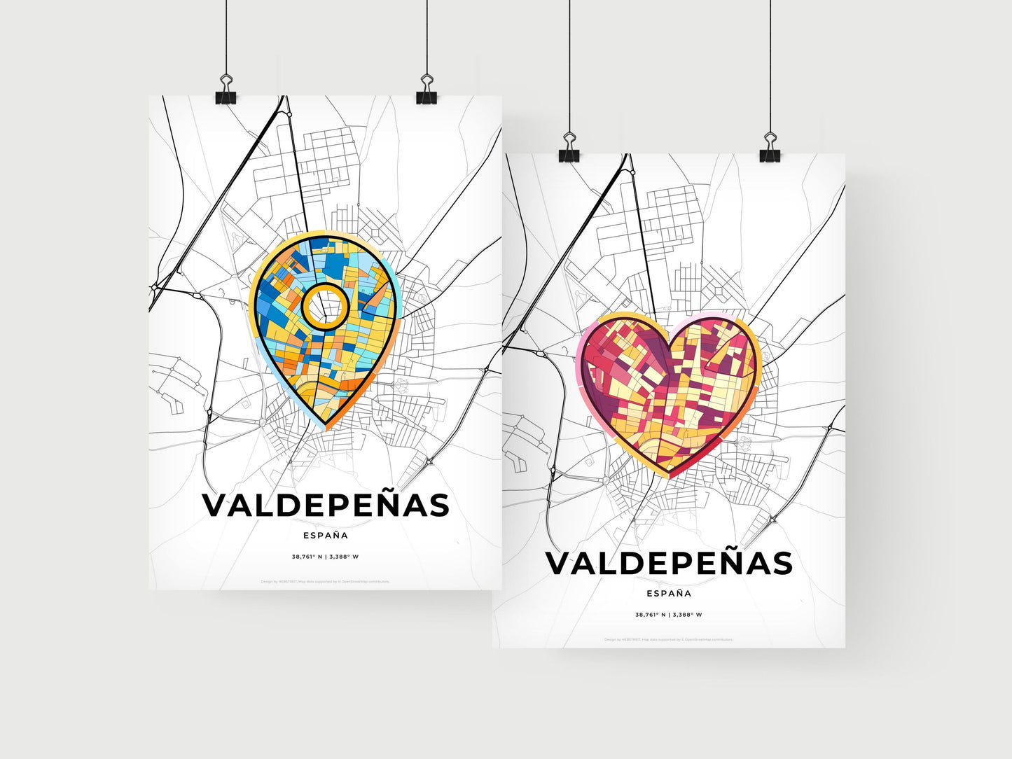 Valdepeñas Spain art print for couples