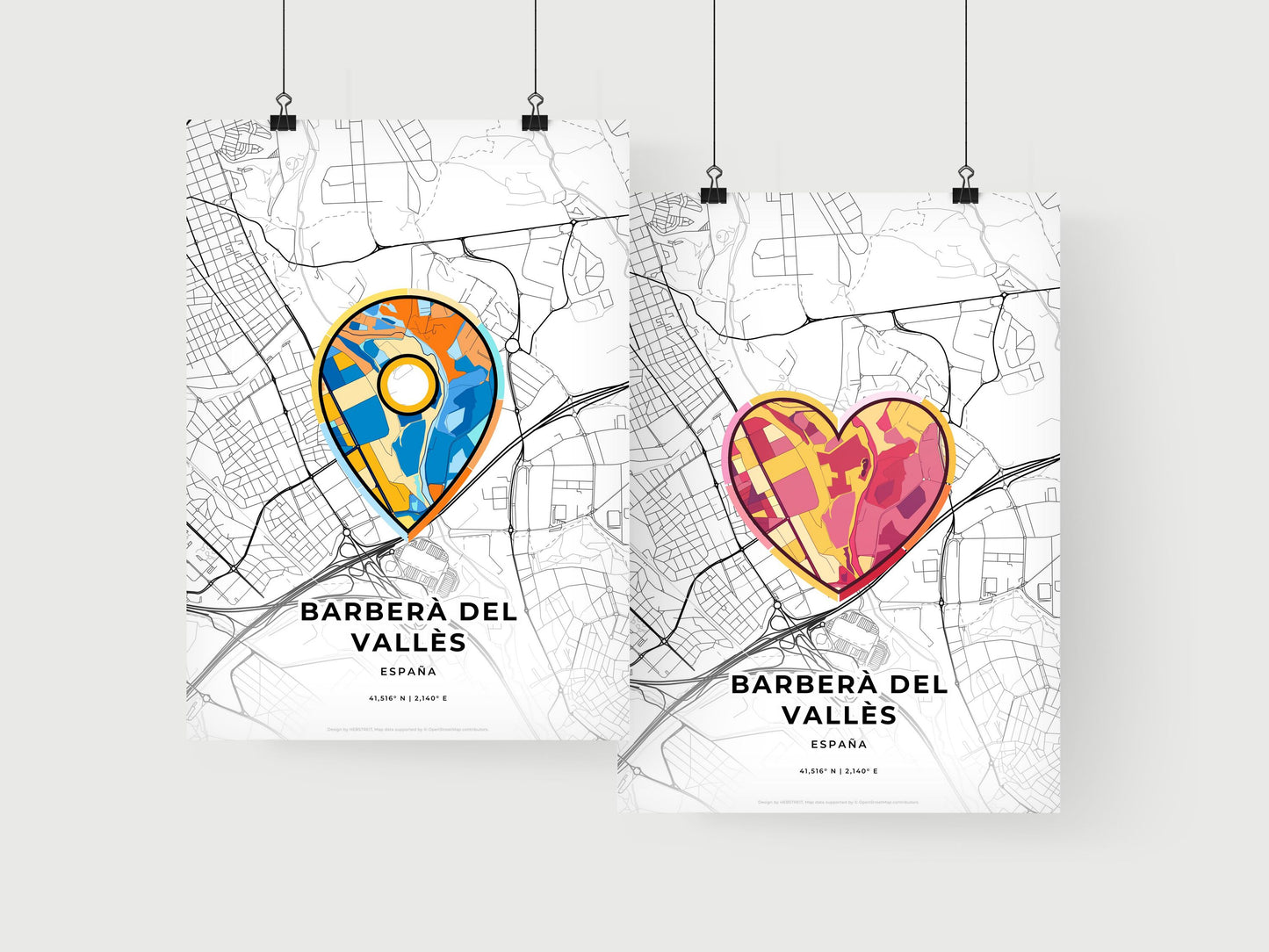 Barberà Del Vallès Spain art print for couples