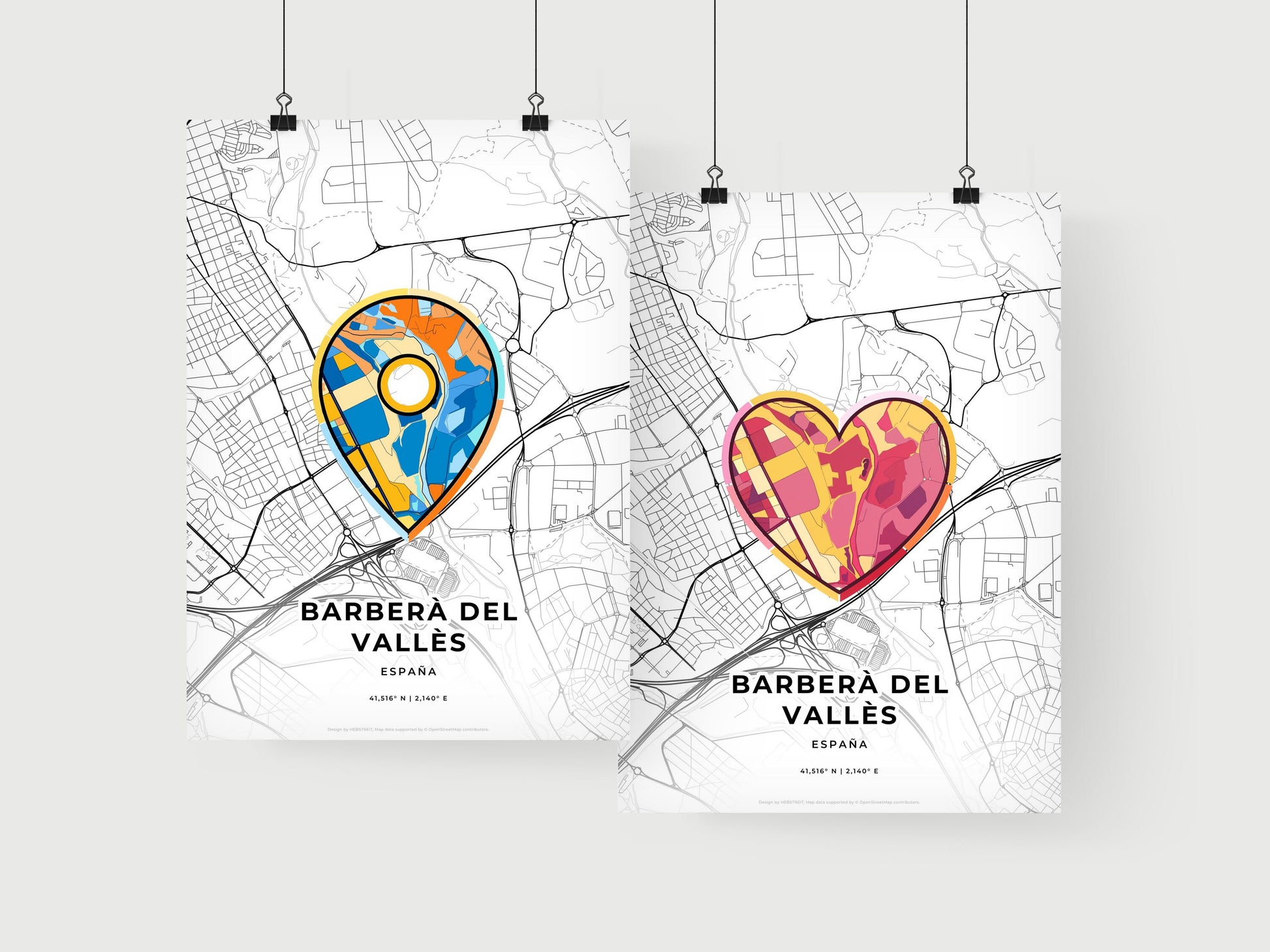 Barberà Del Vallès Spain art print for couples