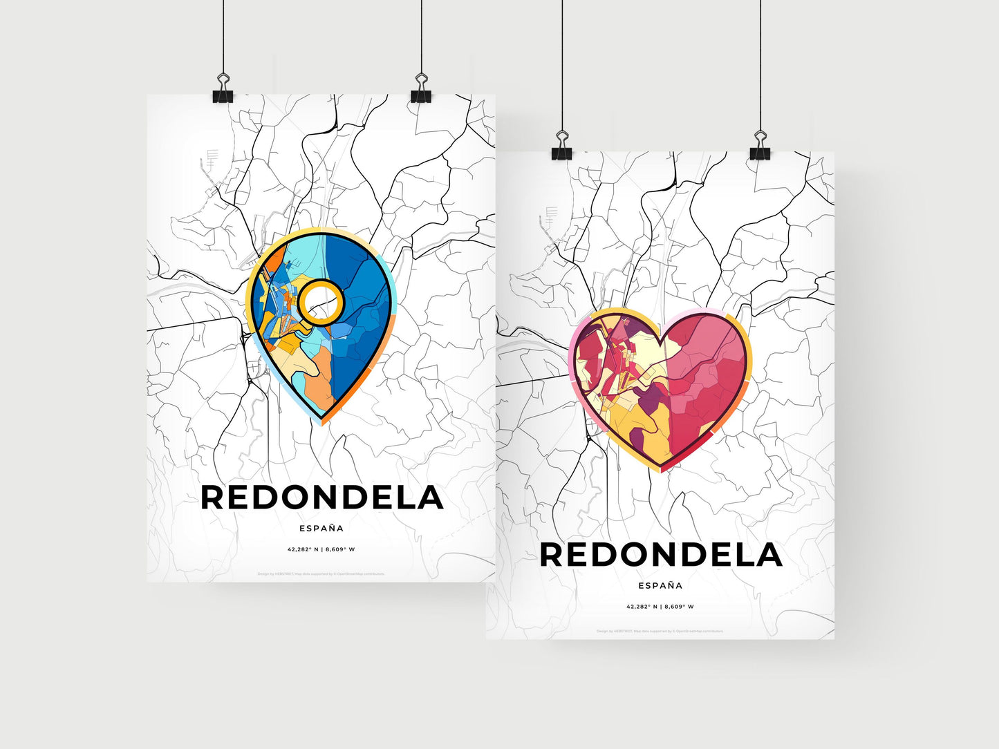 Redondela Spain art print for couples