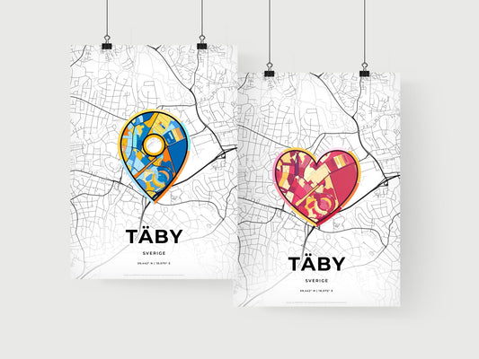 Täby Sweden art print for couples