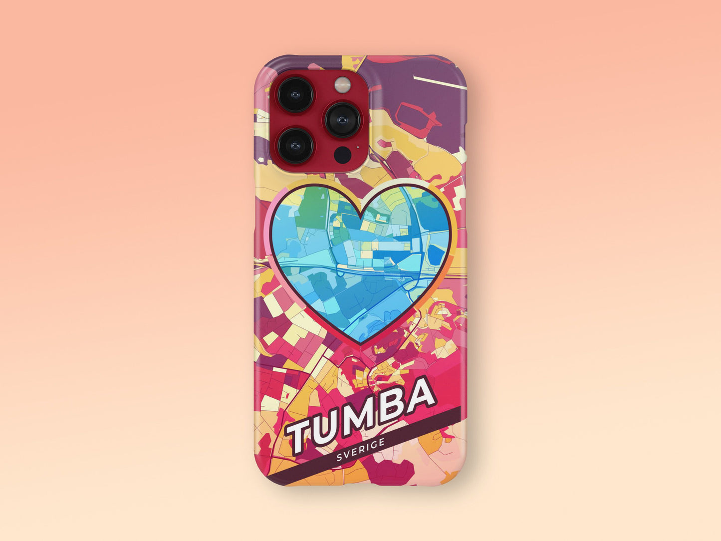 Tumba Sweden slim phone case with colorful icon 2
