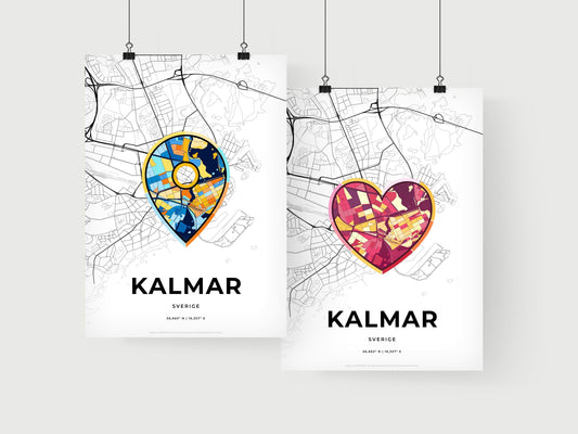 Kalmar Sweden art print for couples