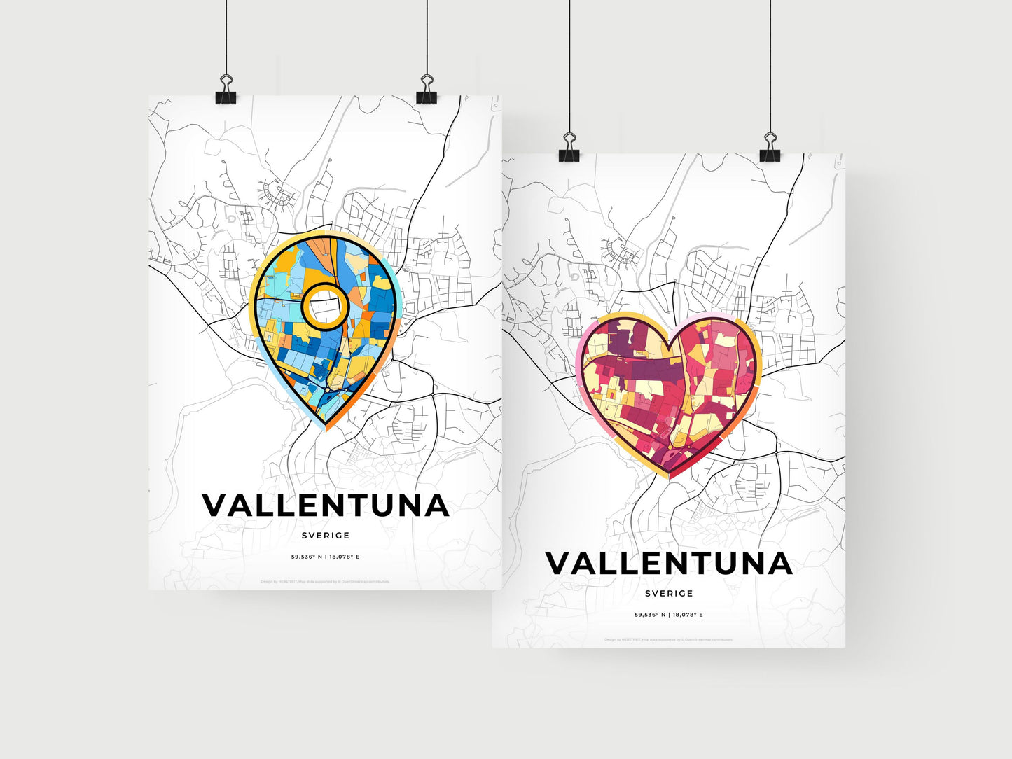Vallentuna Sweden art print for couples