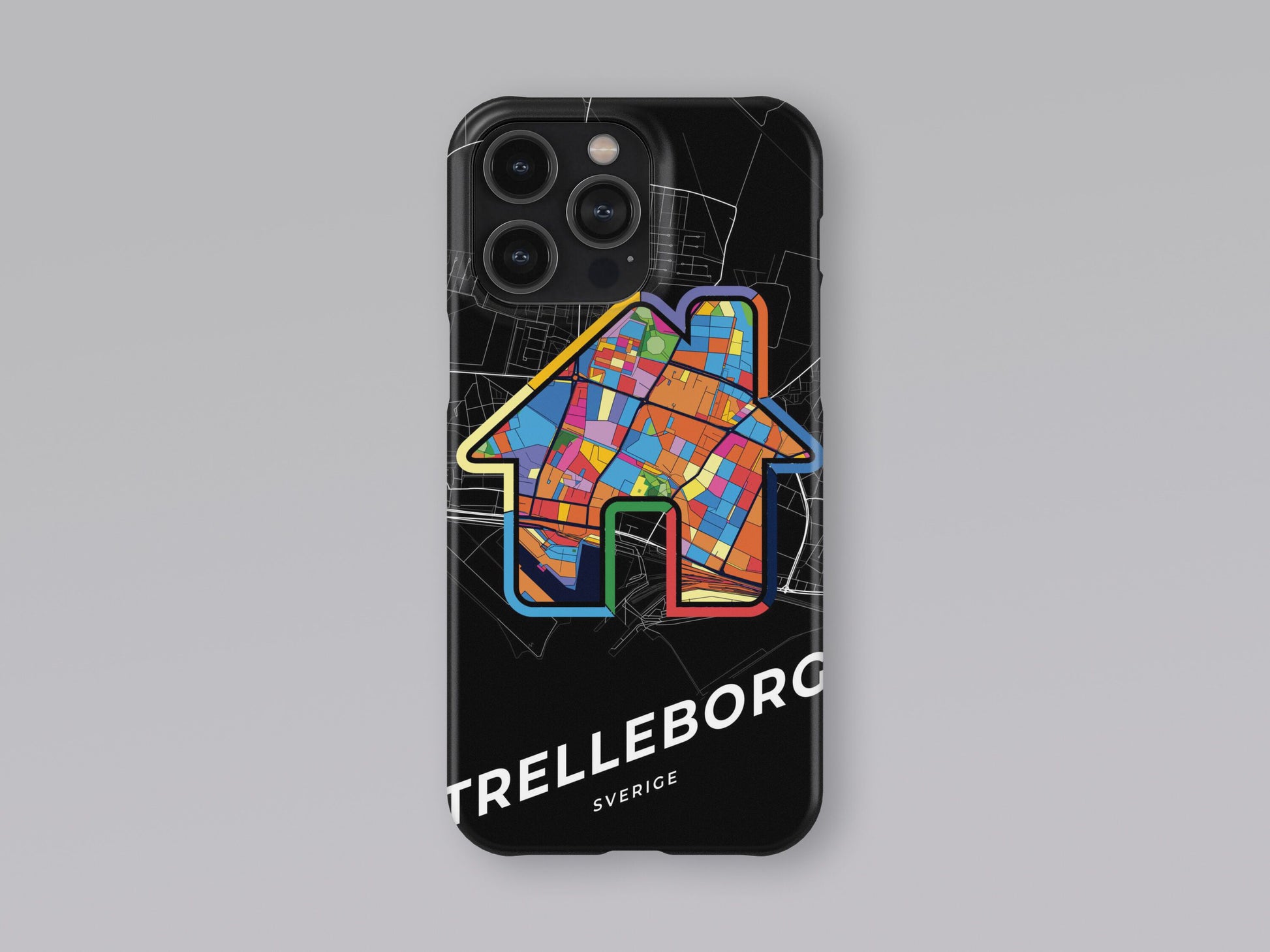 Trelleborg Sweden slim phone case with colorful icon 3