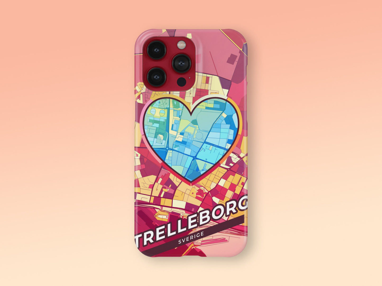 Trelleborg Sweden slim phone case with colorful icon 2