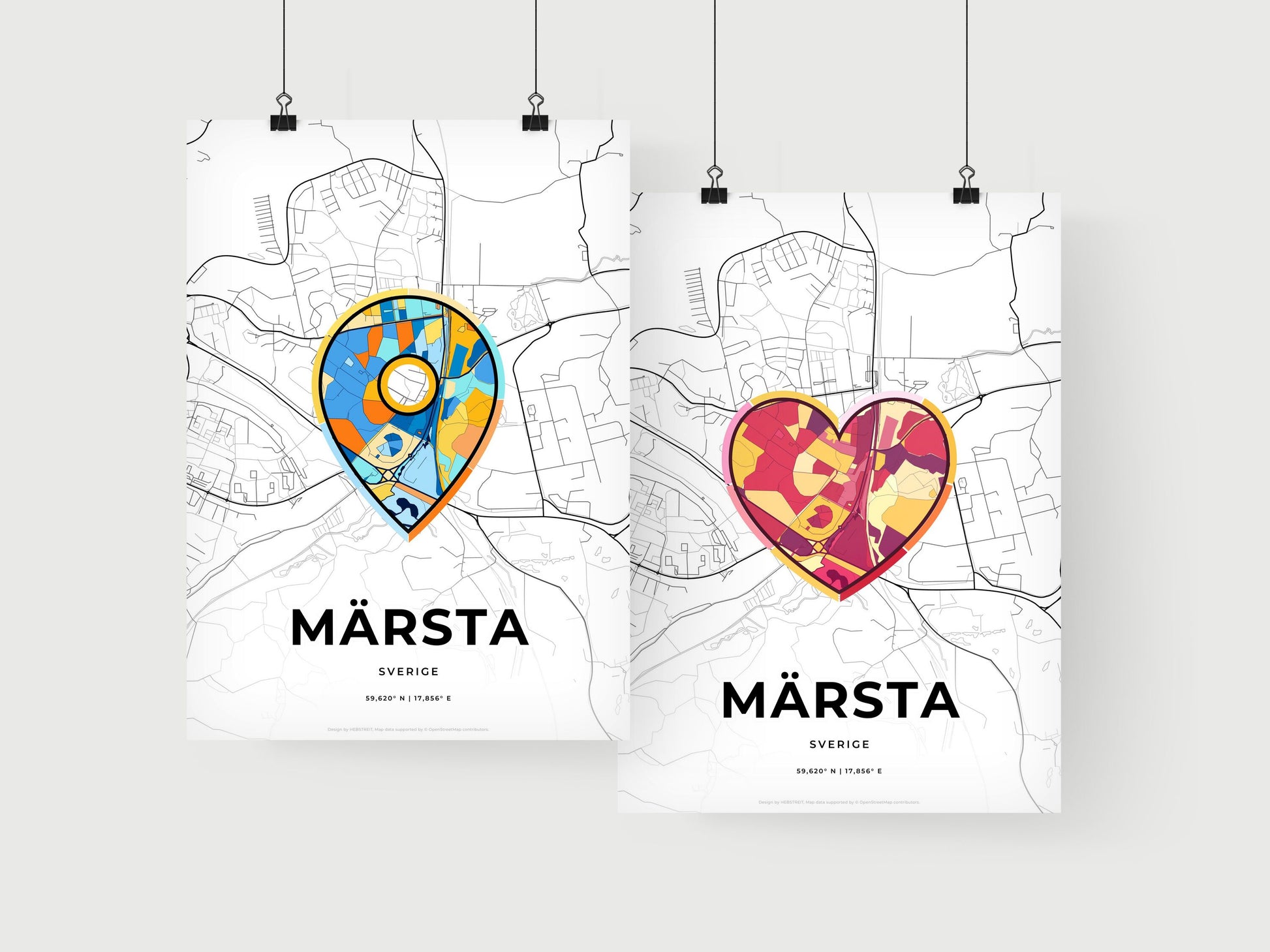 Märsta Sweden art print for couples